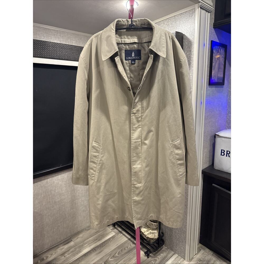 london fog trench coat mens Size Large